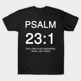 Psalm 23:1 KJV T-Shirt